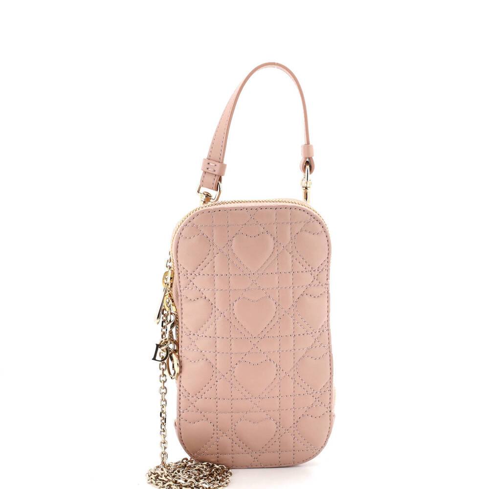 Christian Dior Dioramour Lady Dior Phone Holder on Chain